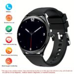 Super AMOLED Display Blood Sugar Luxurious Ultra Thin AOD Smartwatch MT55 BLACK - Image 3