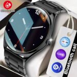 Super AMOLED Display Blood Sugar Luxurious Ultra Thin AOD Smartwatch MT55 BLACK